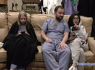 Dr Tampa performs physical on bratty orphan cheerleader Jasmine Rose with behind the scenes details