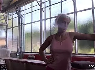 German Mom Blanche Cheats with Young Guy and Gets Creampie Inside