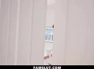 Stepbrother Sneaks Into Stepsister's Bathroom Craving To Fuck Her - Famslut