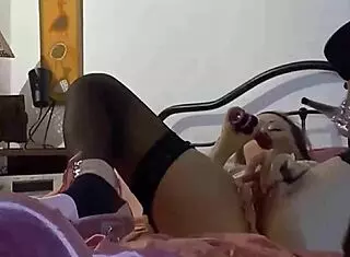 French Amateur Satin Lingerie Clothed Sex With Rimming Pussy Licking Masturbation Doggystyle And Dirty Talk.