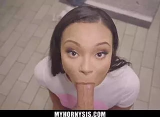 Stepbrother strokes deep in thick stepsister's sweet snatch - myhornysis 😈🍆