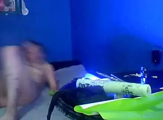 another quick morning encounter with my sister's husband in the house