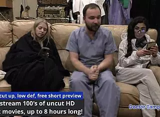 Dr Tampa performs physical on bratty orphan cheerleader Jasmine Rose with behind the scenes details