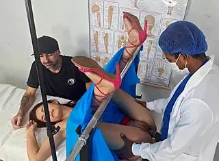 Well-Endowed Doctor Fucks Cuckold's Wife from Behind