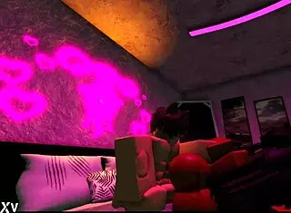 Her friend requested intense sex session in Roblox scenario