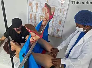 Well-Endowed Doctor Fucks Cuckold's Wife from Behind