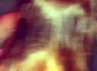 Can't believe it! Redhead young girl takes cumshot on face from two older guys through gloryhole at swing house.