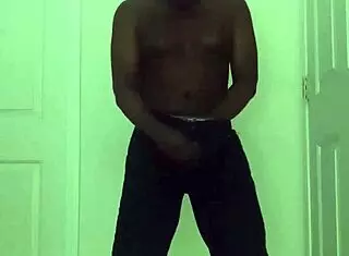 man experiences intense solo orgasm while restricted until explosive cum ending