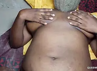 Horny guy fucks his hot landlady with big tits and wet pussy in close up action outdoors near the garden