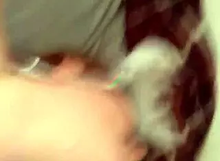 Ginger lady t shows off big tits as chubby masked redhead bbw wife 😏