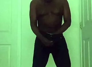 man experiences intense solo orgasm while restricted until explosive cum ending