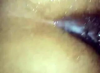 bbc teasing her creamy latina pussy deep