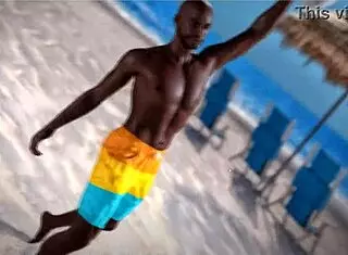 Beauty and the Thug - Beach Ball Topless Adventure