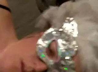 Ginger lady t shows off big tits as chubby masked redhead bbw wife 😏