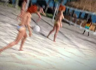 Güzellik ve Kasap - Plaj Topu Üstsüz Macerası