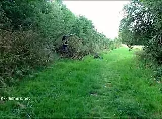 Indian Amateur BBW Kiki Flashes Outdoors And Masturbates With Banana Voyeur Style