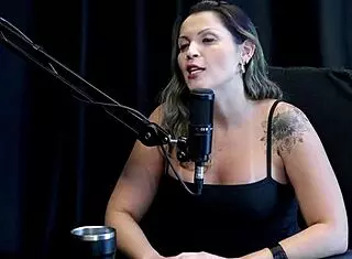 Family Turns Away As Agatha Mama Records With Carlos Urach And Subscribers In See-Through Outfit