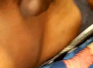 masturbating with BBC lover in sensual interracial session