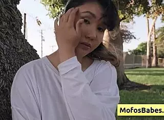 sexy and hot asian teen 18+ reveal her natural big boobs to her friend outdoors tomie tang charles dera