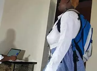 Corrupt math teacher tempts busty college teen