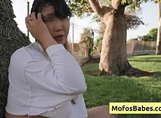 sexy and hot asian teen 18+ reveal her natural big boobs to her friend outdoors tomie tang charles dera
