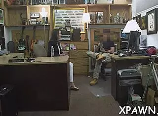 hey sexy harlot, why not bend over for rough doggystyle sex right here in the shop?