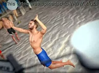 Beauty and the Thug - Beach Ball Topless Adventure