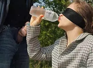 Hey, my best friend cheats outdoors with big black banana taste game again