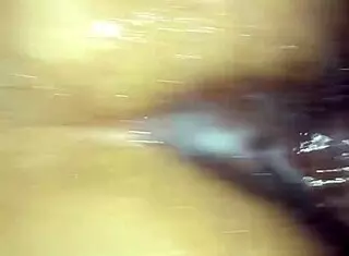 bbc teasing her creamy latina pussy deep