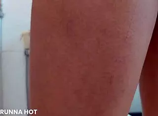 Oh yeah, watch this sexy Brazilian casada with big ass and small waist mount her vibrator. Her buceta drips creamy wet in homemade close-up.