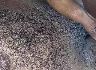 masturbating with BBC lover in sensual interracial session