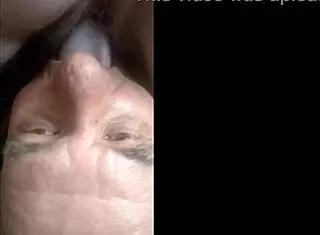 cunnilingus - upper view shows old man licking mature couple's pussy in cunilingus muff diving