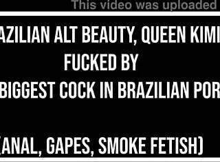 oh kimi that brazilian alt beauty queen takes the massive cock in deep anal gapes with atm and dirty talk all the way