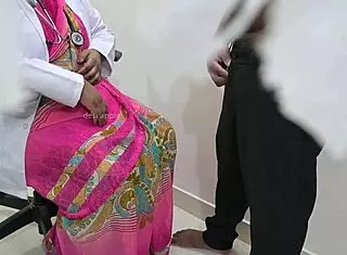 indian lady doctor feels strong desire checking patient dick