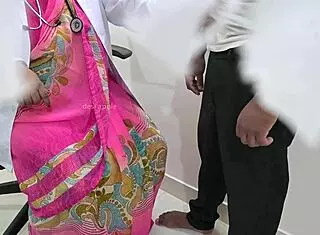 indian lady doctor feels strong desire checking patient dick