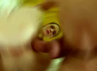 hey, this unprotected creampie with my brunette girlfriend is unforgettable—bareback doggystyle and blowjob action leading to that shaved pussy finish