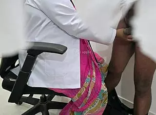 indian lady doctor feels strong desire checking patient dick