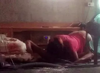 Fucking wildly in public with rough creampie action outdoors.