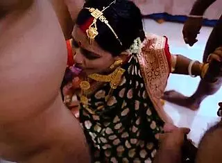 Sudipa experiences wedding night gangbang with five husbands in full movie chubby wife scene