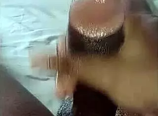 Hey, check out me massaging this big monster cock in homemade POV style from military days.