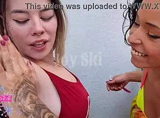 my step sister shaved my armpits in a way that really turned me on, with that barefoot fetish and lesbian kissing on the outdoor bed