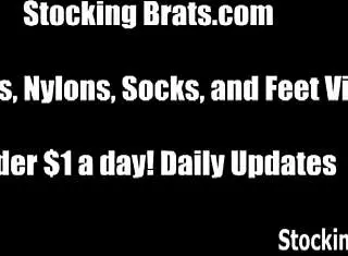 why can't i stop touching her silky stocking legs