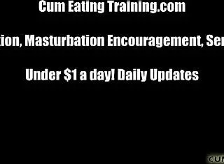 Eat Your Cum Now After We Milk You Dry CEI!