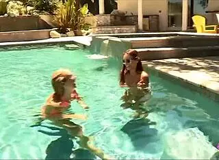 Desirable Brunette Turns Lesbian for Fingering Blonde Friend Outdoors!