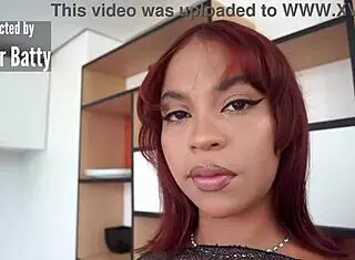 hot ebony milf catches macana man with toy