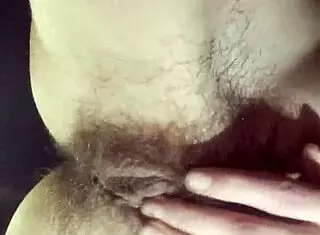 Teacher Fingers Her Hairy Wet Pussy to Orgasm During Break with Passionate Moans!