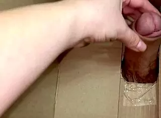 Ex boyfriend sends real dick in box of things for first time homemade cumshot