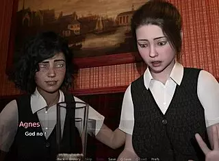 Femdom Agnes Humiliates With Pussy Licking And Maledom Domination In Theatre Play