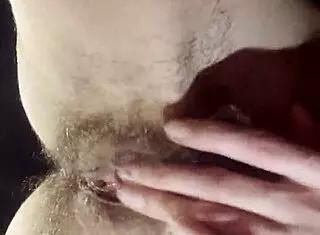 Teacher Fingers Her Hairy Wet Pussy to Orgasm During Break with Passionate Moans!