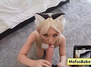 Asian Teen 18+ Sucks Massive White Dick in Filmed Scene Lulu Chu Scott Nails